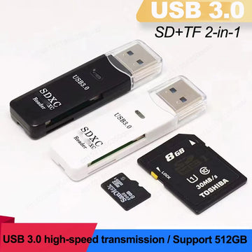 USB 3.0 Card Reader SD TF card Memory Card Reading Adapter High Speed 2 IN 1 Card Reader For Phone PC Laptop Accessories ∪disk